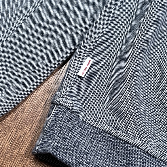 Orlebar Brown Cagney Pique 1/4 Zip Blue White Sweatshirt Mens Small - Picture 8 of 9